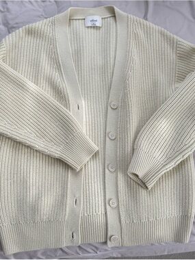 Wilfred Storybook Ribbed Knit Cardigan